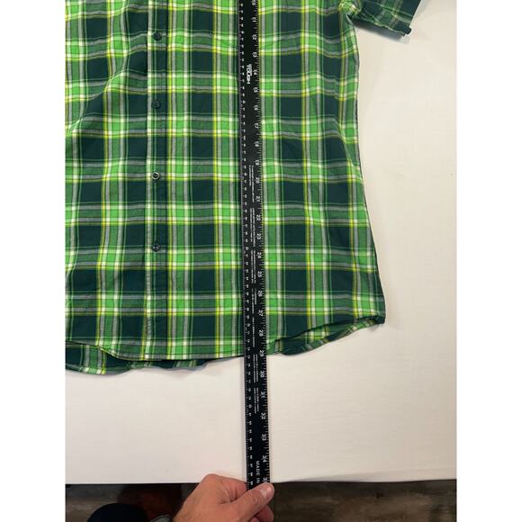Marvel Loki Shirt Stitch Shoppe Loungefly Green Plaid Short Sleeve XL Mischief - Picture 4 of 7